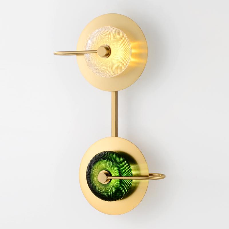 Wattle - Runde Moderne Art-Deco-Wandlampe