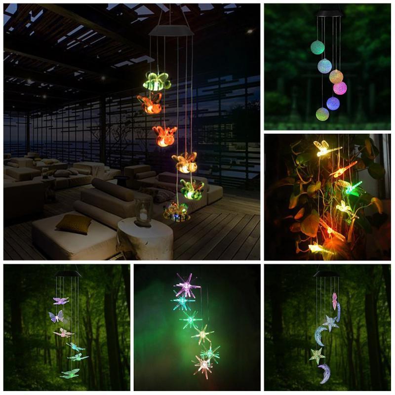 Windspiel LED-Lichter